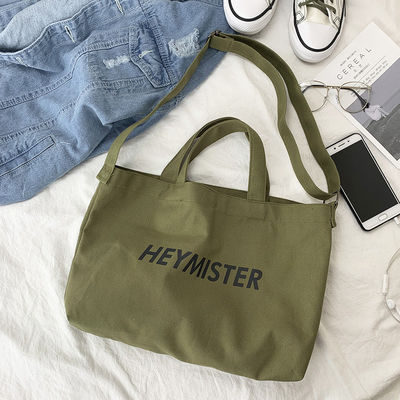 Custom Large Canvas Tote Bag Akzeptabel OEM/ODM für Briefdruck Cross Body Messenger Bag