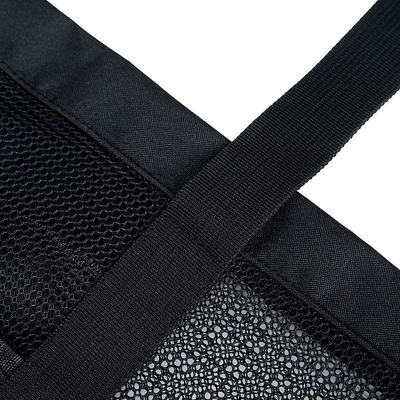 Custom Logo Schwarze Schale Kollektion Große Nylon Portable Mesh Beach Tote Tasche für Frauen