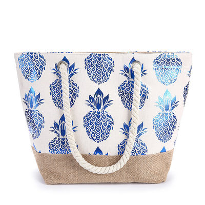 Strandtasche Damen Damen Casual Tote Mode Blumendruck Sommer Große Kapazität