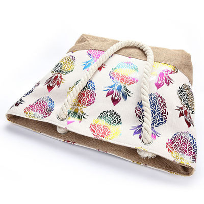 Strandtasche Damen Damen Casual Tote Mode Blumendruck Sommer Große Kapazität