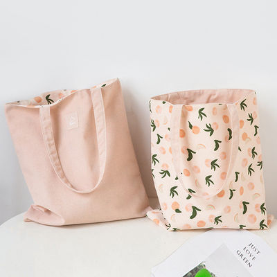 Custom Logo Mittelgroße Klapptasche aus Baumwolle für Lebensmittelgeschäfte