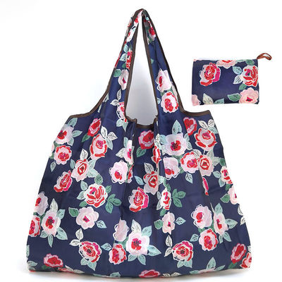 Neueste Mode-Style Eco-Friendly Klappbare Polyester Blumen-Einkaufstüte für Frauen