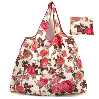 Neueste Mode-Style Eco-Friendly Klappbare Polyester Blumen-Einkaufstüte für Frauen