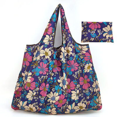 Neueste Mode-Style Eco-Friendly Klappbare Polyester Blumen-Einkaufstüte für Frauen