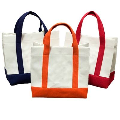 Wiederverwendbarer Eco-Blank Line Tote Canvas-Einkaufstasche mit individuellem Logo und individuellem Logo