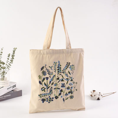 Akzeptable OEM/ODM tägliche Schulleben Leinwand Shopper Tasche mit Custom Logo Druck