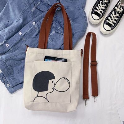 OEM/ODM Akzeptable Cotton Canvas Tote-Einkaufstüte mit individuellem Logo