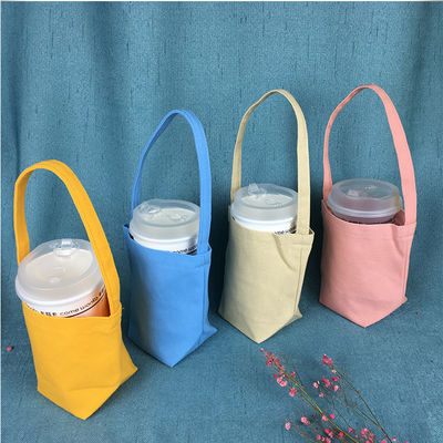 Personalisiertes Logo Alltags-Schulleben Wiederverwendbares Kaffee Getränk Träger Becherhalter Träger Tote Tasche