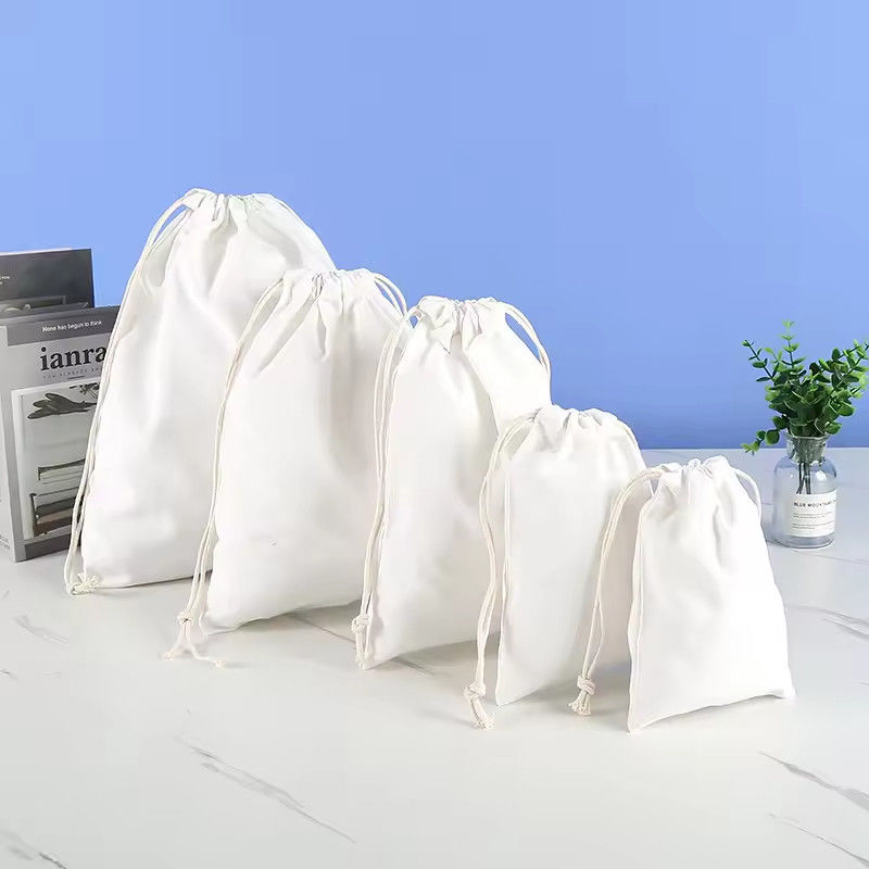 Bio-Baumwolle Muslin Double Shopping Leinwand Ziehseile Tasche Staubbeutel für Handtasche Schuh Custom Logo