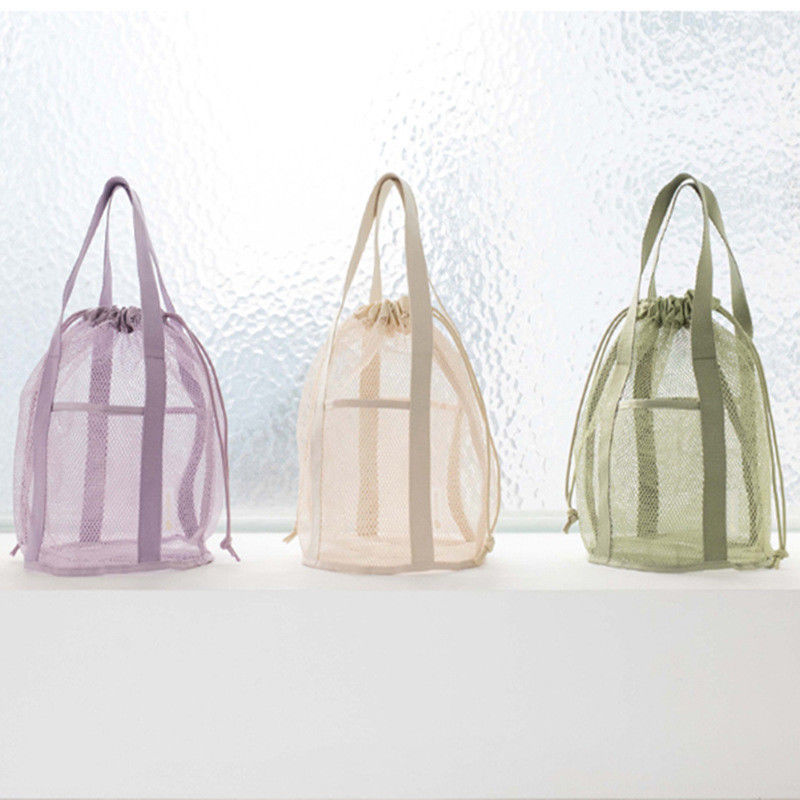 Logo angepasste Reise-Organisator-Tasche mit Mesh-Cut-out und Drawstring Tasche Klappbar