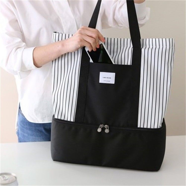 Damen-Gitter-Transparente Tasche Doppelschicht-Wärmeschutz 4 Personen