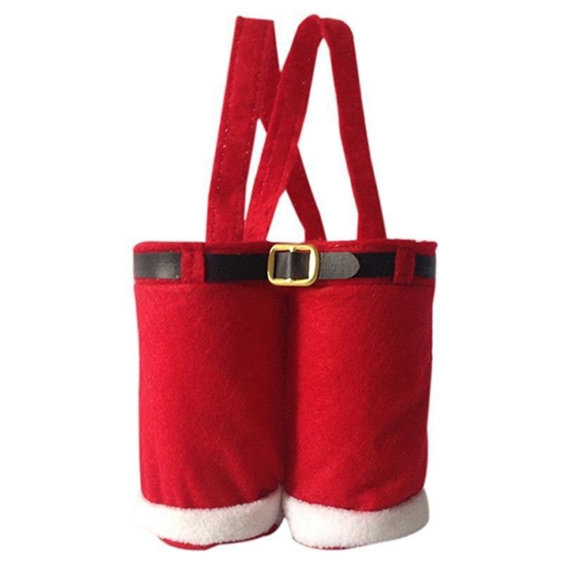 Weihnachtsmann-Hosen Geschenktaschen für Weihnachtsgeschenke Süßigkeiten Weihnachtsschmuck