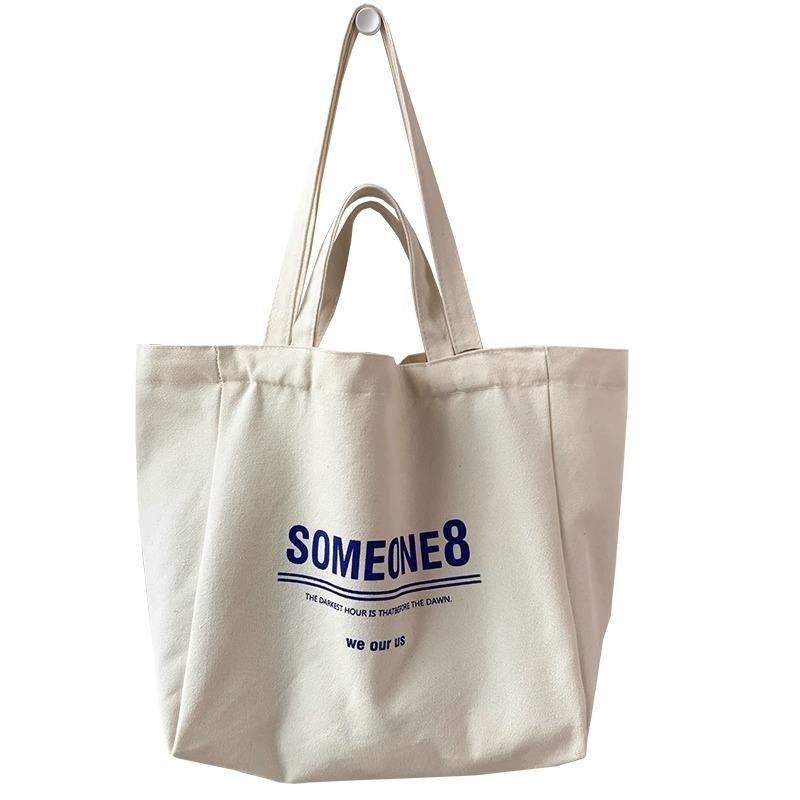 Benutzerdefiniertes Logo akzeptabel Doppelgriff Baumwoll-Tote-Tasche für Tennisracket im westlichen Stil