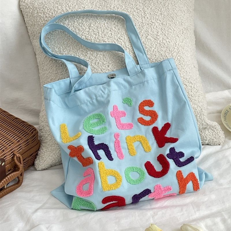 Benutzerdefiniertes Logo Akzeptiert Straußmuster Baumwoll-Tote-Taschen für umweltfreundliches Einkaufen