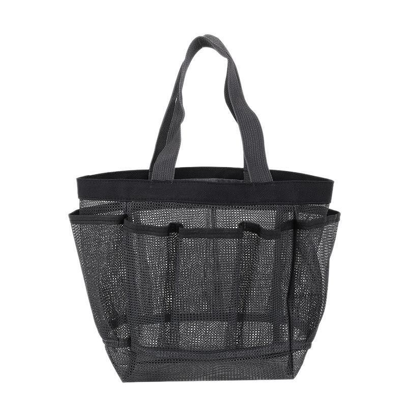 Mesh Beach Tote Bag für die Lagerung von Kosmetika und Badeanzügen für Frauen in den Sommerferien