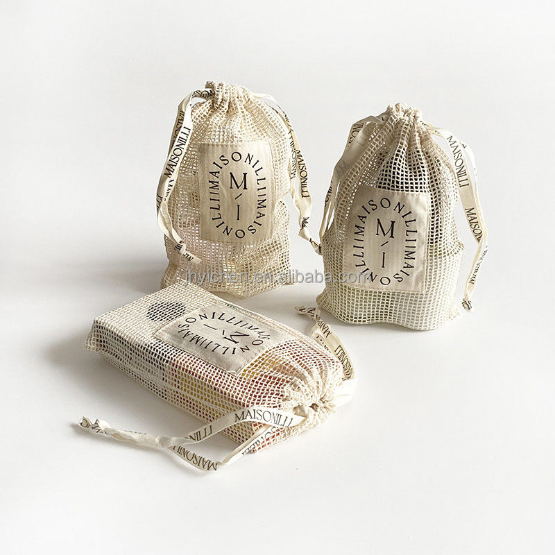 Mehrfachverwendbare Bio-Baumwollseifen-Sätze Geschenktaschen mit Ziehseile - ein Muss für grünes Leben