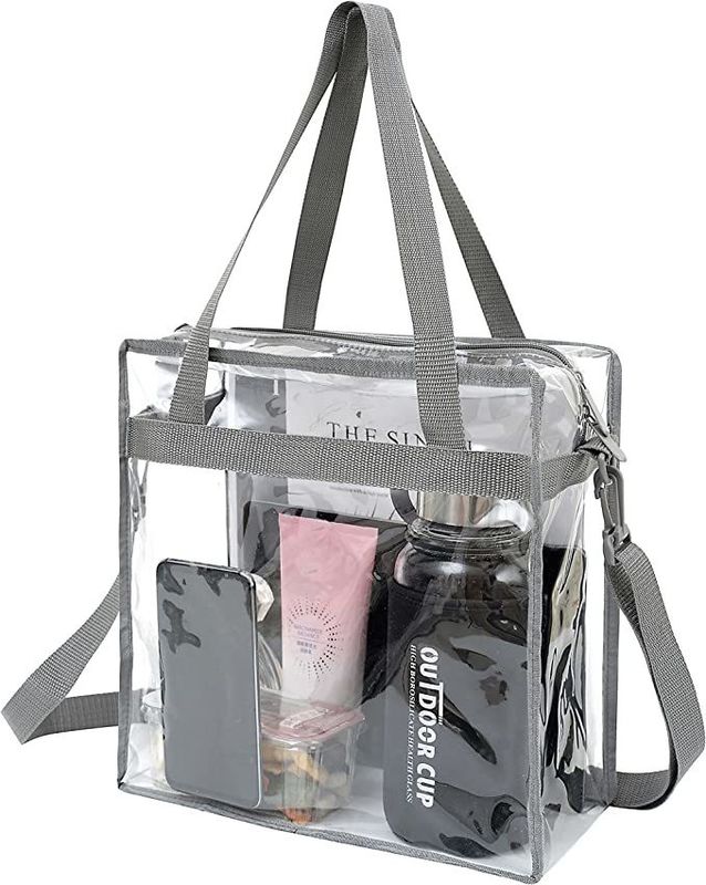 Weibliche Handtasche mit Reißverschluss und verstellbarem Band