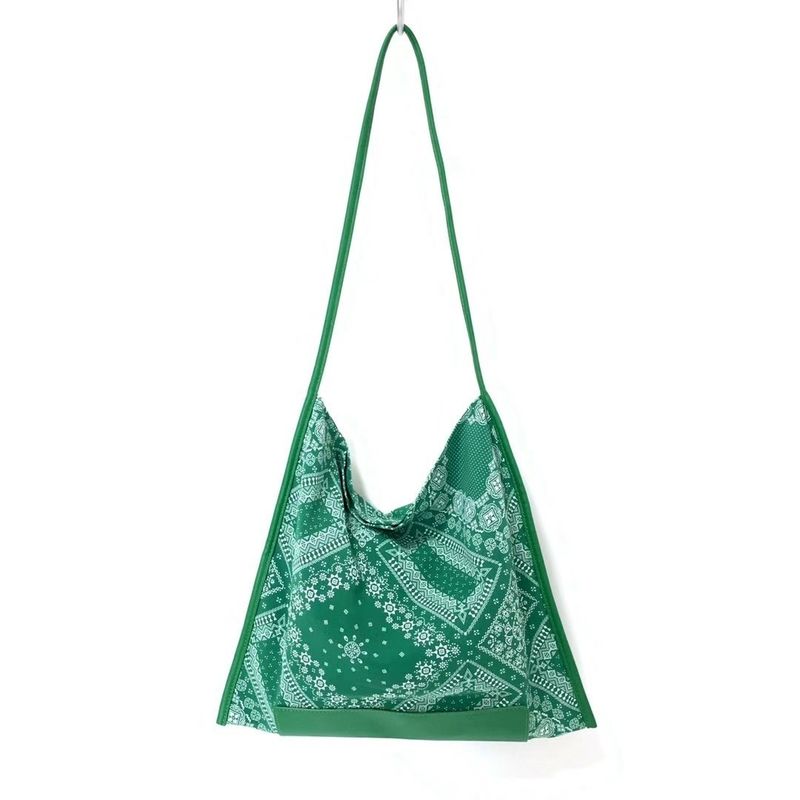Offene Schließung Reisen und Ausgehen Ethnischer Stil Damen Voll Paisley Druck Einkaufstasche