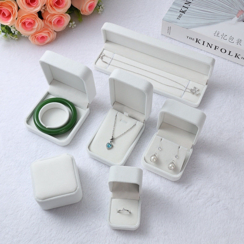 Käufer Custom Logo Ring Anhänger Armband Samt Schmuckbox Schmuck Organisator Geschenkboxen