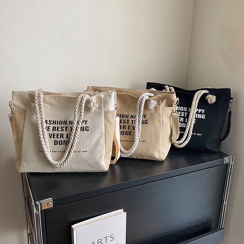 Unisex Wasserdichte Luxus Leinwand Corduroy Tote Tasche für individuelle Farbe Alltag