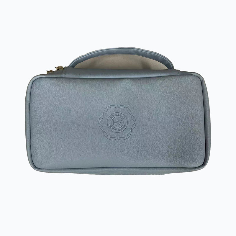 Modische große Make-up-Tasche wasserdichte Ledertoiletten-Tasche große flache tragbare Innentaschen kundenspezifische Kosmetik-Tasche für Frauen