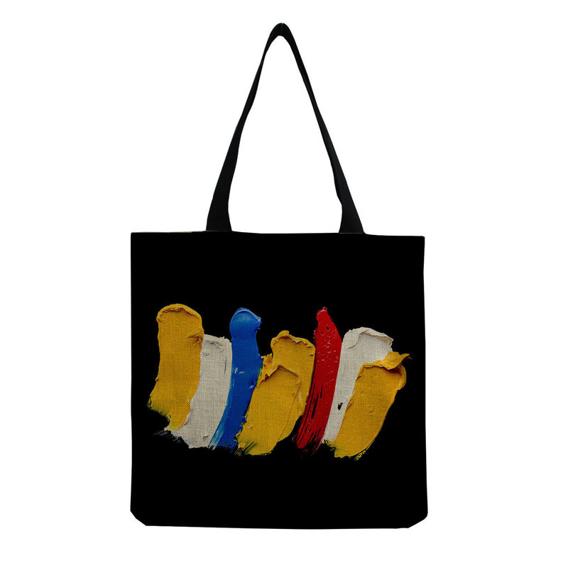 Mittelgroße Strandtote-Tasche Baumwolle Leinwand Wiederverwendbare Tasche für Frauen