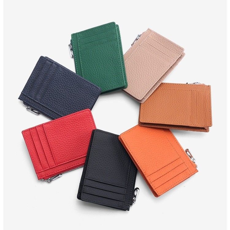 Benutzerdefiniertes Logo akzeptiert Neues Minimalistisches Front Tasche RFID Wallet Kartenhalter für Männer