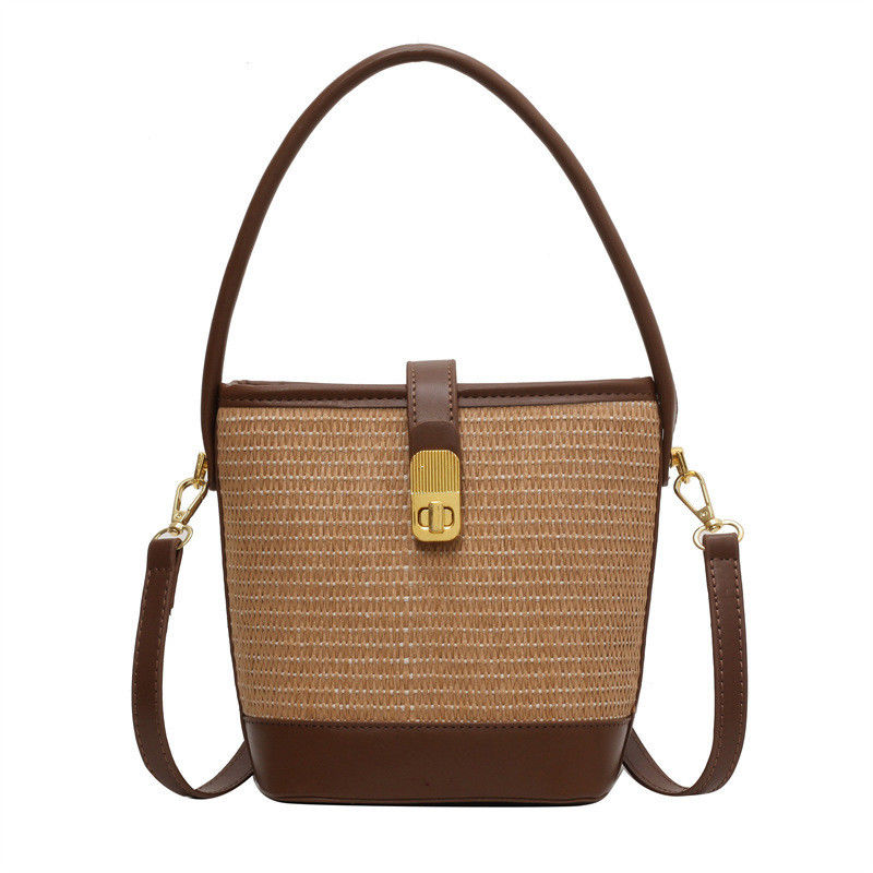 Keine Dekoration Gewebte Korb-Tote-Taschen kundenspezifische Designer-Handtaschen für Frauen und Mädchen