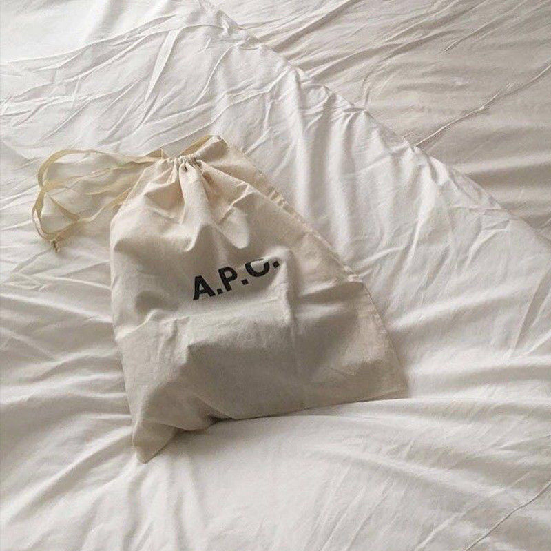 Custom Logo Druck Leinwand Baumwolle Ziehseile Schuhtasche für Geschenk Speicherung mittlere Größe 30-50cm