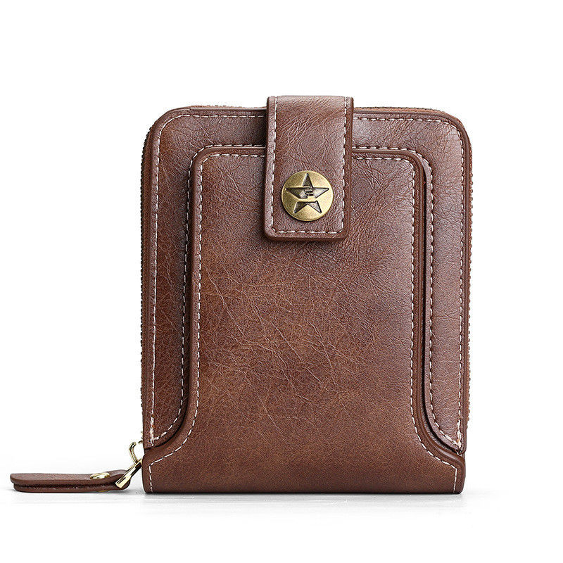 Kurze Bifold Leder Brieftasche für Männer und Frauen Designer Münze Tasche Front Tasche Brieftasche