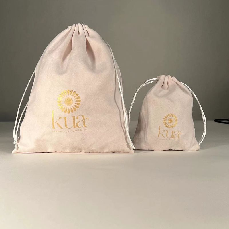 Custom Microfiber Schmuck Verpackungstüte mit Logo Customized Logo Briefmuster Typ