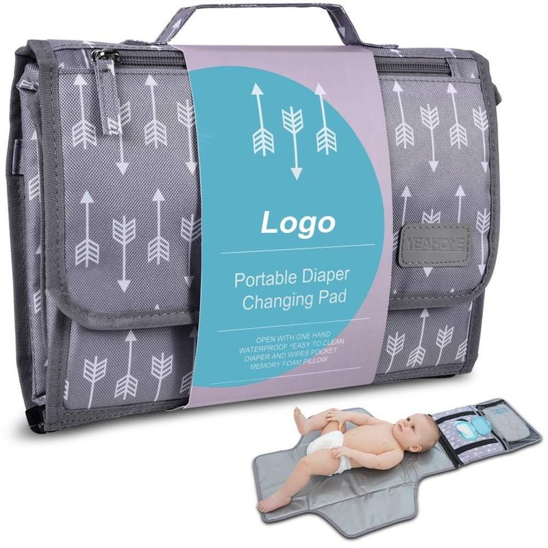 Kleine Windelbeutel Farbgestaltung Mode Windelbeutel Nappy Nasse Tasche mit festem Muster