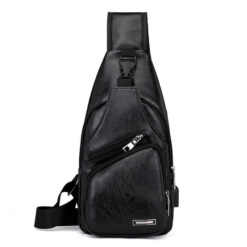 Unisex PU Leder Brustbeutel für Männer kundenspezifische Farbe Messenger Tasche