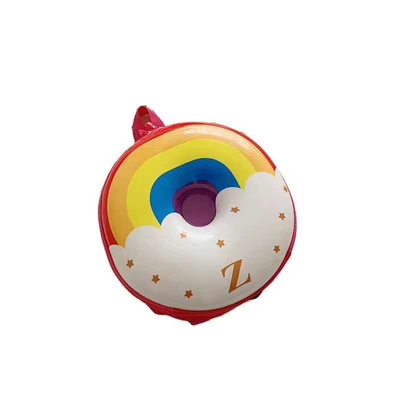 Neuheit niedliche Büchertasche 2024 Zeichentricksack Rucksack Donuts Gummi-Schalen-Schultasche für den Alltag