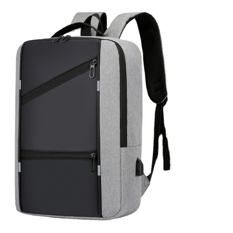 Farbiger Laptop-Rucksack für Männer mit Diebstahlschutz und USB-Ladestation
