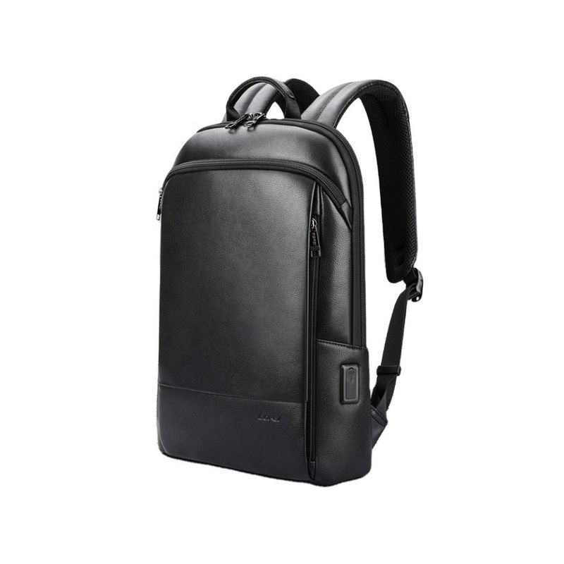 Personalisieren Sie den Leder-Laptop-Rucksack mit USB-Ladestation