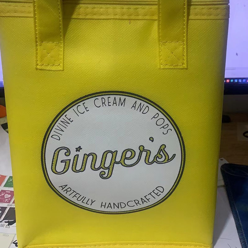Farbgeschneiderte nicht gewebte Isolier-Lunch-Cooler-Einkaufstüte für Picknick-Eispack