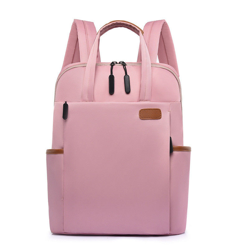 Farbgeschneiderte Handtasche für Damen im Freien, Rucksack mit Computer-Zwischenschicht