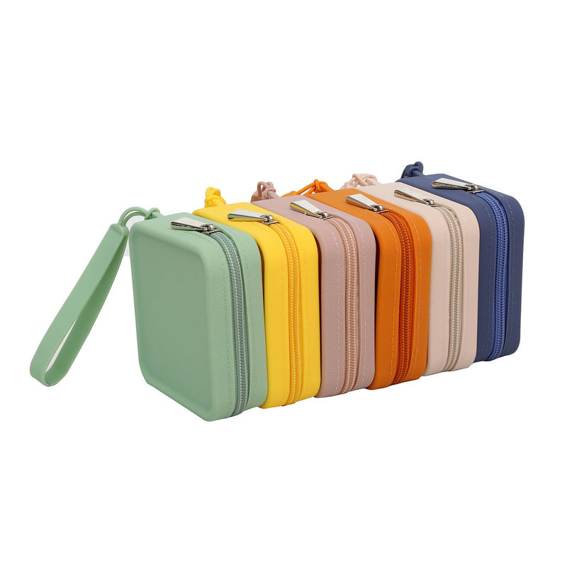 Farbige Silikon-Reise-Kosmetik-Tasche Modetaschen für Toilettenartikel für Frauen
