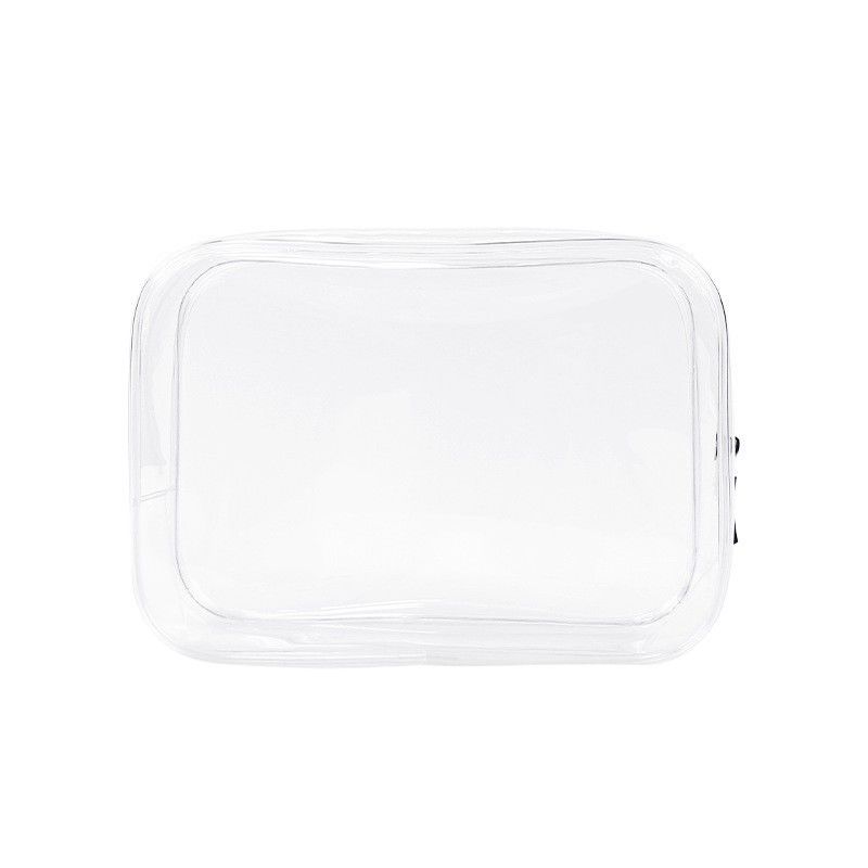 Pvc-Zipper Toilettenartikel Kosmetik-Tasche Custom-Größe Logo klare Make-up-Tasche für Frauen Mode-Stil