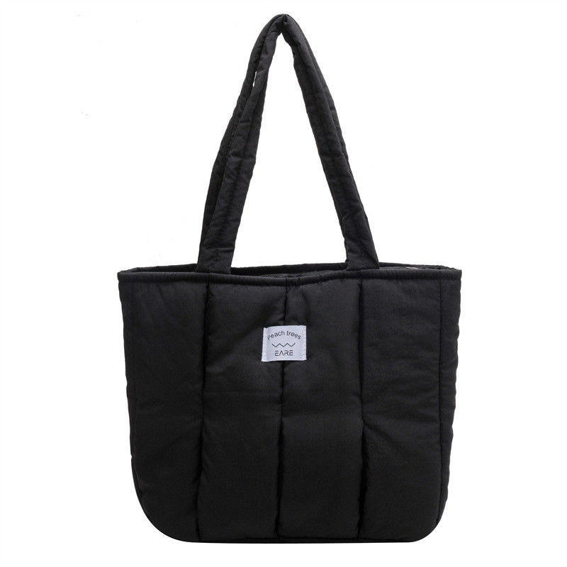 Custom Tote Bag für Frauen 2024 Winter Fashion Gequilte Schultertasche Große Kapazität