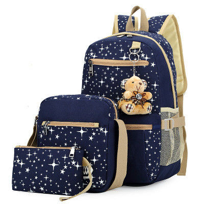 Schultasche Kinder Rucksack Set von 3 für Freizeitreisen mit wasserdichtem Design
