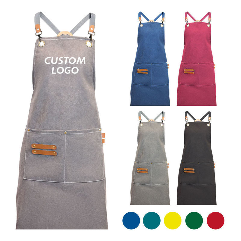 Custom Logo Cross Back Baumwollschürze für Küchenchef im Großhandel Bestellung Lieferung Kauf