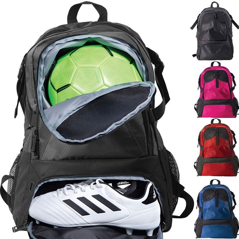 Sport-Rucksack mit großem Gepäck in hellen Farben mit individuellem Logo und Buchstabenmuster