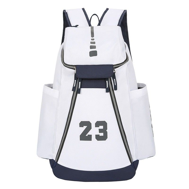 Minimalistischer Stil Grauer Oxford USB-Ladegerät Studenten Rucksack für Sport tägliche Freizeit