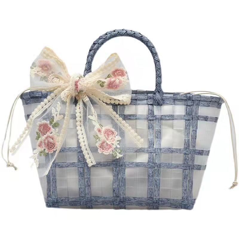 Polyester Auskleidung PVC Gewebe Tote Gelee Taschen für Frauen Geschenke und Hochzeiten Ideale Wahl