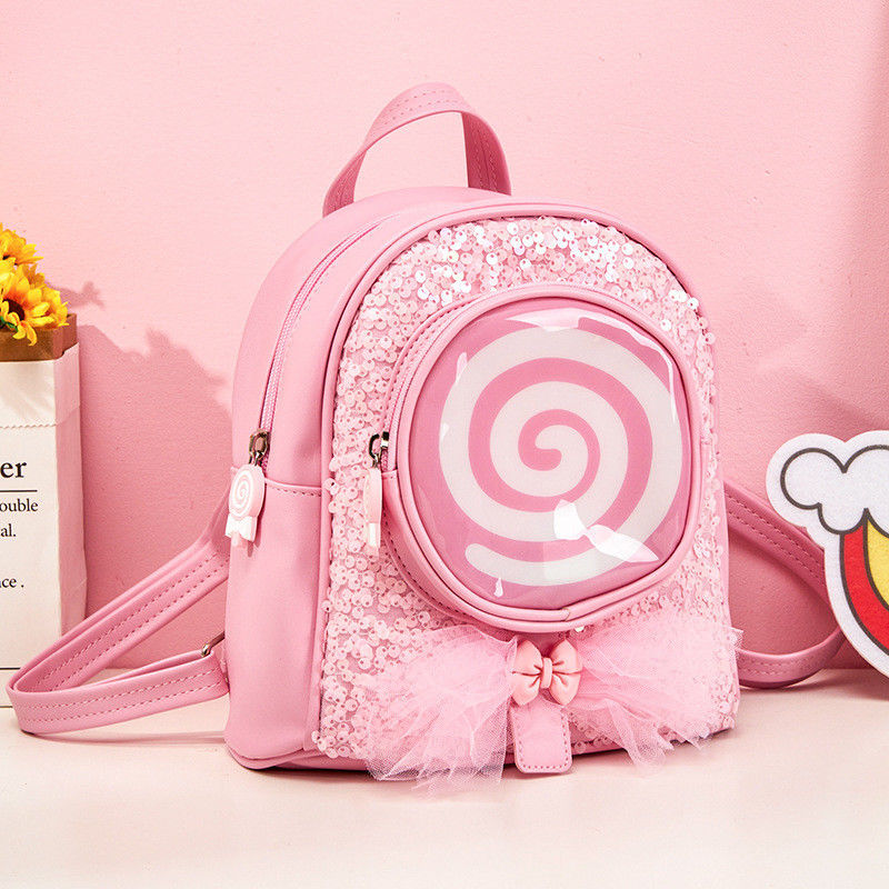 Alltägliches Schulleben Farbenfrohe Kinder-Cartoon-Schultaschen mit Design-Glitzer-LED-Lichter