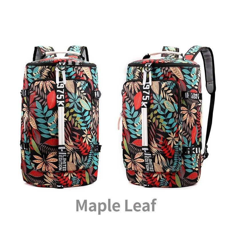 Blumenmuster Bagpack für Frauen Fitnessbeutel für Aktivitäten im Freien und Reisen