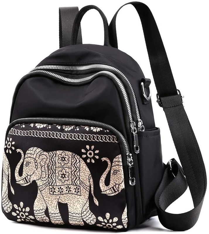 Kleiner Rucksack für Frauen Mädchen Mini-Nylon-Tagesack Mehrfunktionsreisetasche