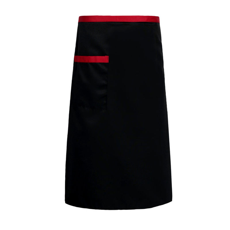 Custom Logo Druck Polyester Twill Baumwolle Kaffeefolie Schürze für Männer und Frauen